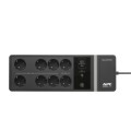 APC Zasilacz BE850G2-GR 850VA, 230V, porty ładowania USB typu C i A, 8 gniazd Schuko CEE 7 (2 przepięcia)