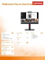 Lenovo Monitor 21.5 cala ThinkCentre Tiny-in-One 22Gen5 WLED 12N8GAT1EU