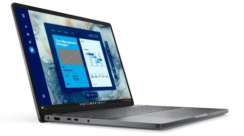 Dell Laptop Dell Pro 16 PC16250 W11P C3 100U/8GB/512GB CL25/16.0 FHD+/Int/FgrPr/Cam&Mic/WLAN+BT/BcklKb/3C/3YPS Magnetite color, textured finish