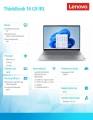 Lenovo Laptop ThinkBook 16 G9 21US00FNPB W11Pro Core 5 210H/16GB/512GB/INT/16.0 WUXGA/Arctic Grey/3YR OS + 1YR CI + CO2 Offset