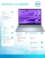 Dell Laptop Dell 14 Plus 2-in-1 DB04250 Win11Pro Ultra 7 256V/16GB/512GB SSD/14.0 FHD+ Touch/Arc/WLAN + BT/Backlit Kb/4 Cell/3Y Basic Onsite