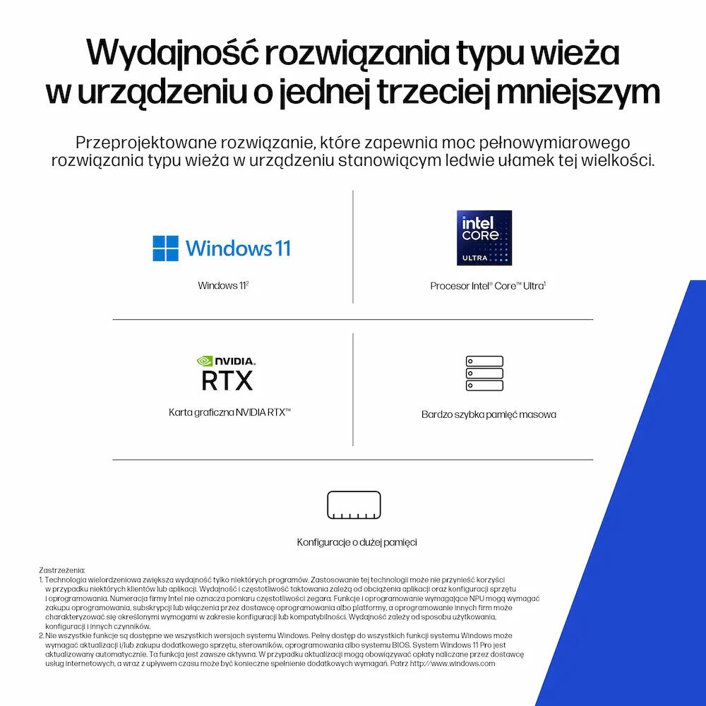 Stacja Robocza HP Z2 SFF G1i Szczegóły Techniczne