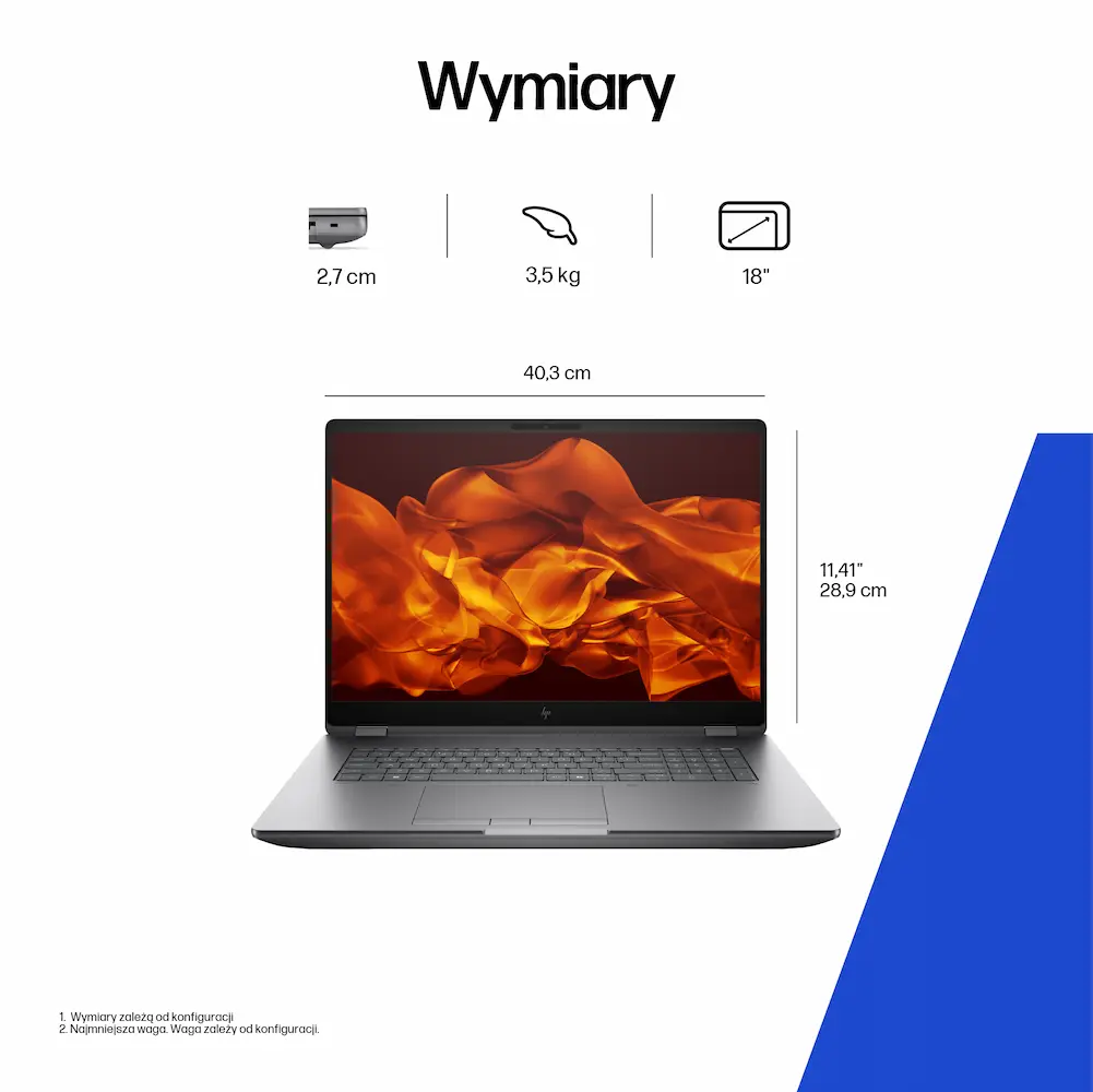 Mobilna Stacja Robocza HP ZBook Fury 18 G1i Szczegóły Techniczne