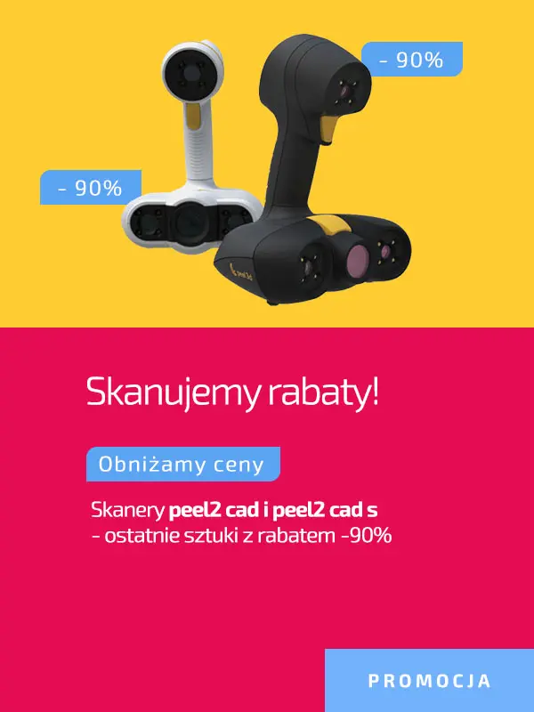 Promocja Peel2 - ręczne skanery 3D z rabatem 90% na ostatnie sztuki