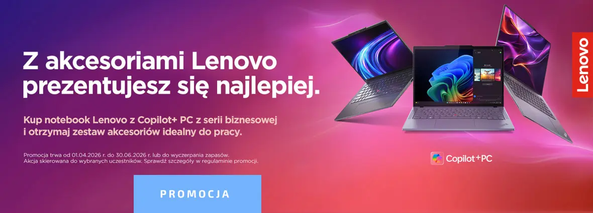 Promocja Lenovo stacje mobile z akcesoriami 2026